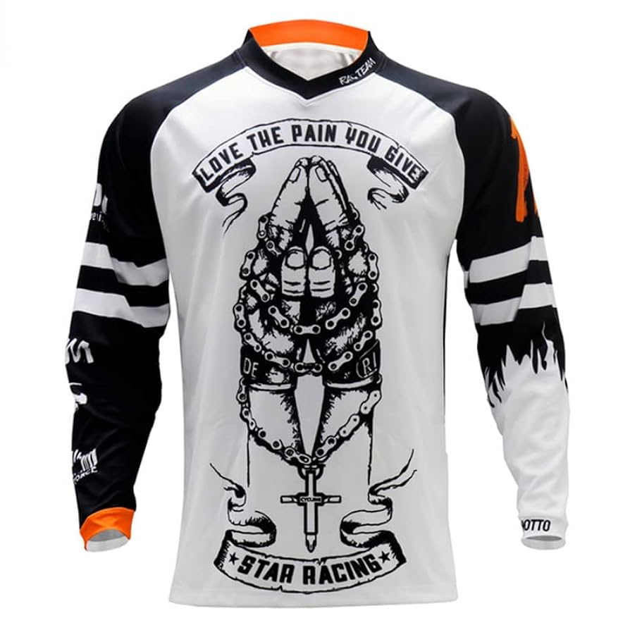 マウンテンバイク モトクロス Tシャツ ロンT 通気性抜群 速乾 涼しい Amazon.co.jp: DEUSA アウトドア モトクロスジャージ Tシャツ